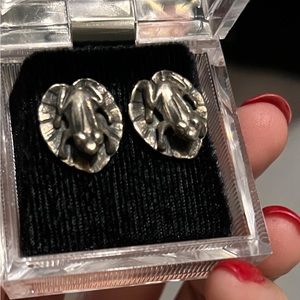 Sterling silver Frog earrings